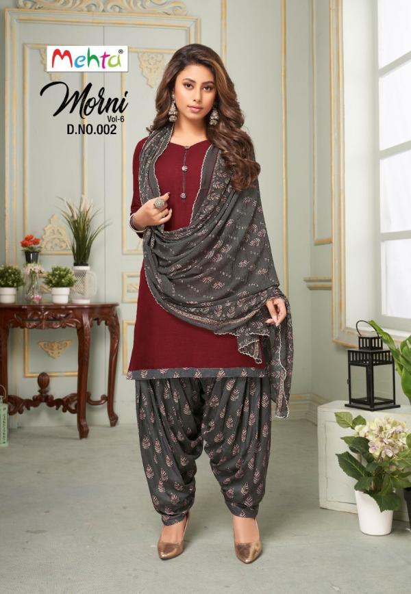 Mehta Morni Vol 6 Designer Cotton Dress Materials